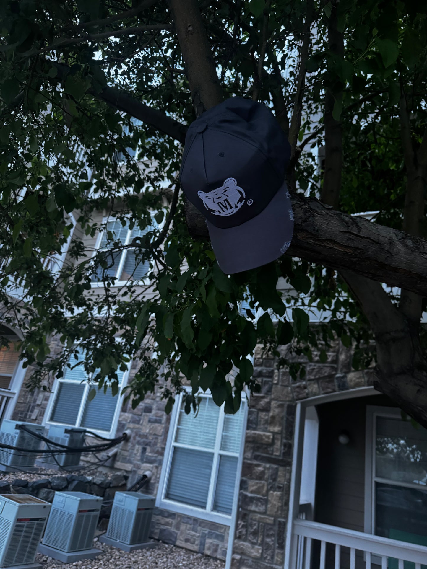 Gray Signature Monfrier Bear Logo Cap