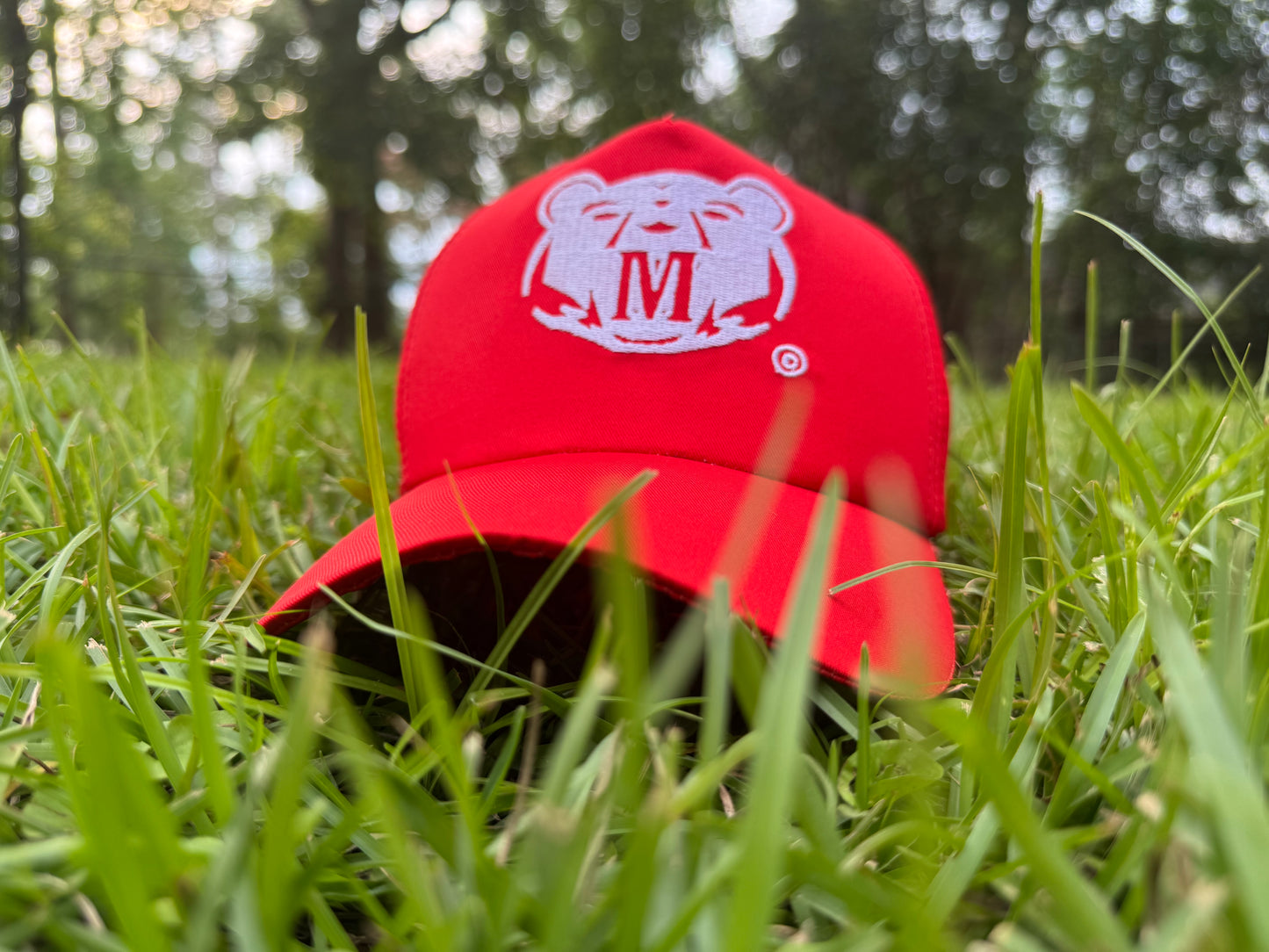 Red Signature Monfrier Bear Logo Cap