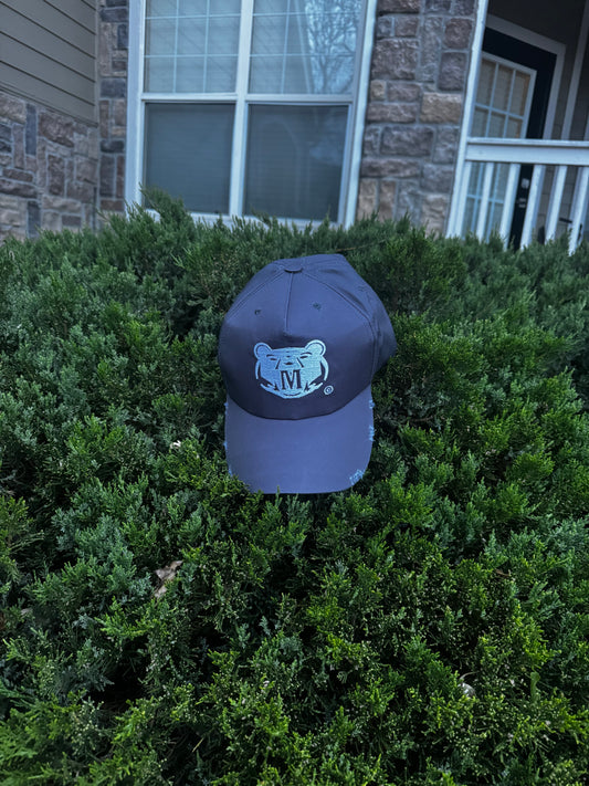 Gray Signature Monfrier Bear Logo Cap