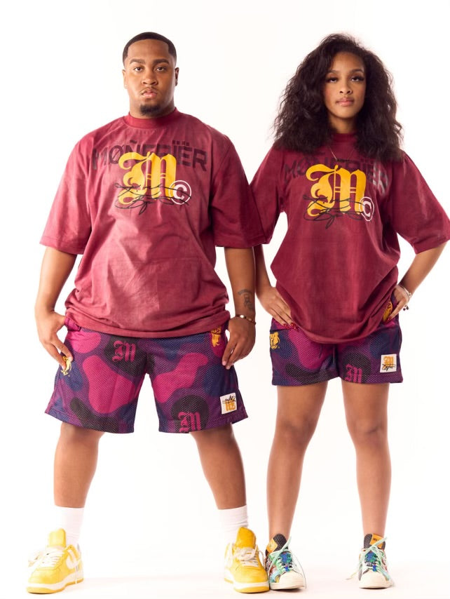 "HOMAGE" Maroon T-SHIRT