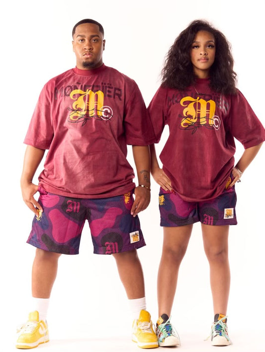 "HOMAGE" Maroon T-SHIRT